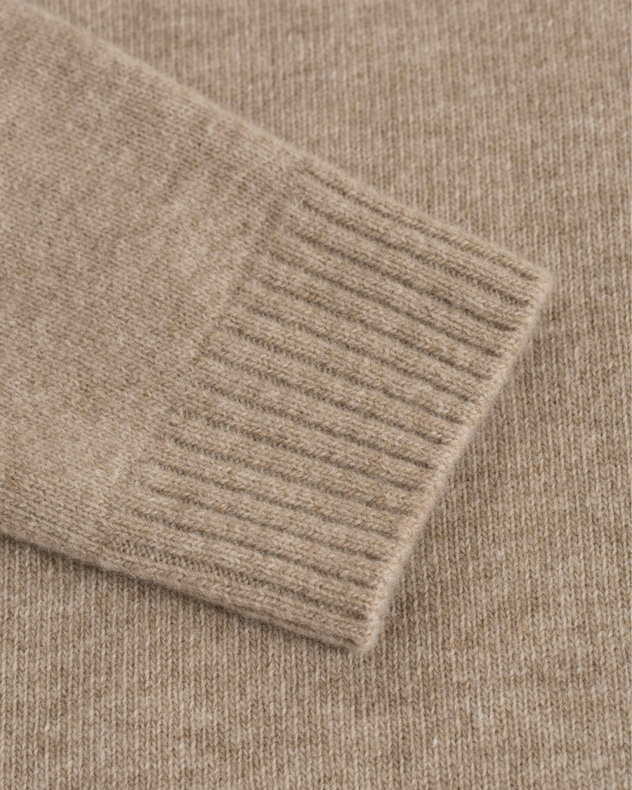 Hombres | Jerséis y prendas de punto | Altea | Virgin Wool Crew Neck Sweater Sand