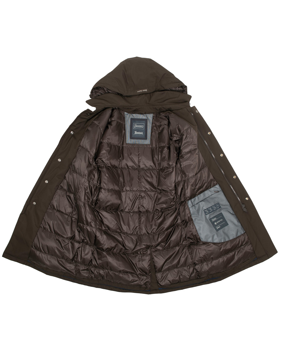 Hombres | Abrigos y chaquetas | Herno | Laminar Padded Coat Brown