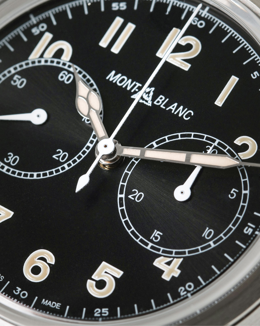 Hombres | Montblanc 1858 Steel Automatic Chronograph 42mm Black Dial | Montblanc | 1858 Steel Automatic Chronograph 42mm Black Dial