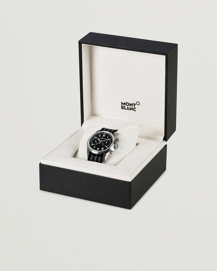 Hombres | Montblanc 1858 Steel Automatic Chronograph 42mm Black Dial | Montblanc | 1858 Steel Automatic Chronograph 42mm Black Dial