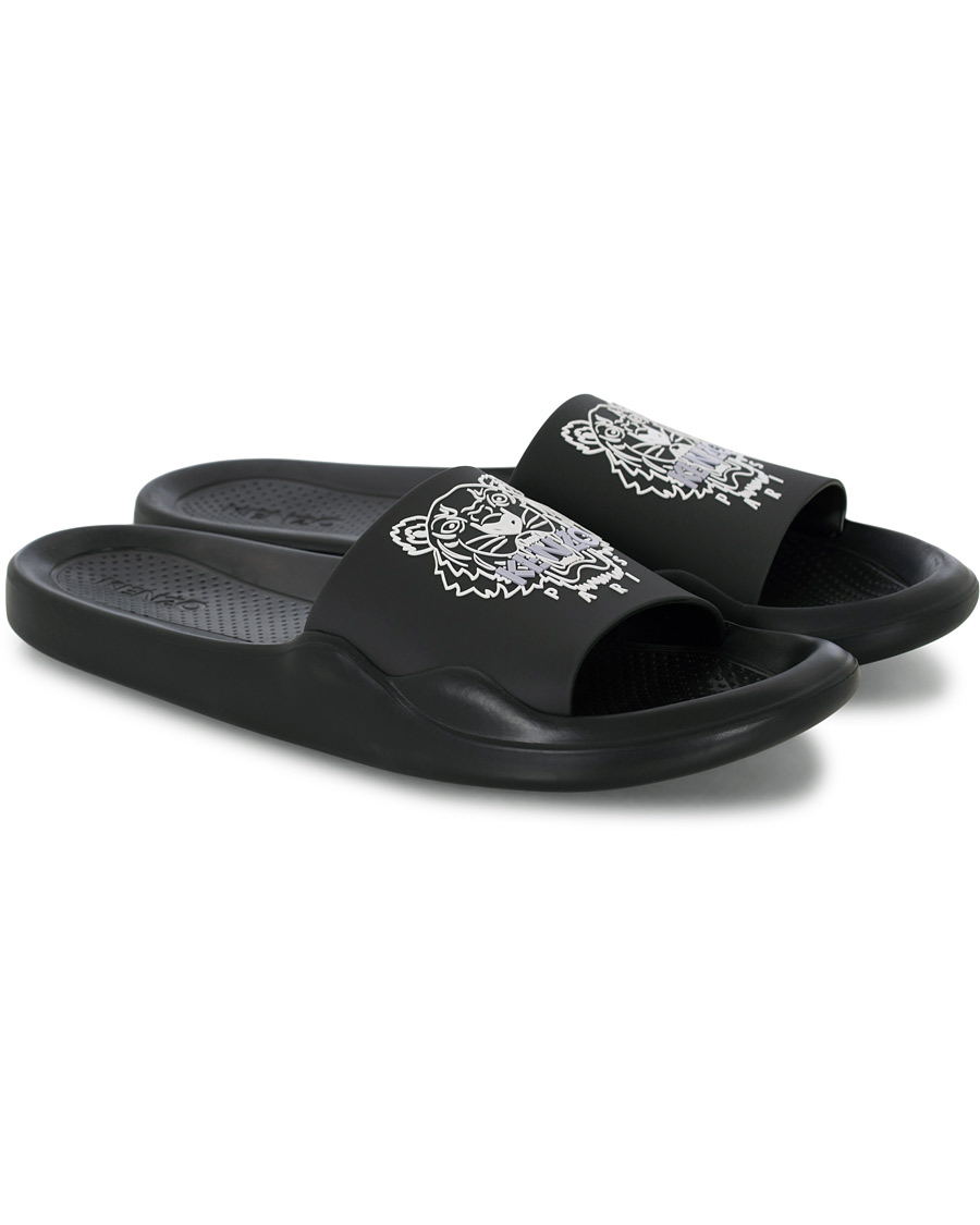 Hombres | KENZO Pool Mule Tiger Head Black | KENZO | Pool Mule Tiger Head Black