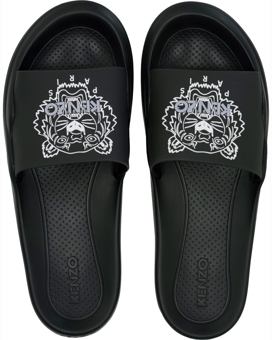 Hombres | KENZO Pool Mule Tiger Head Black | KENZO | Pool Mule Tiger Head Black