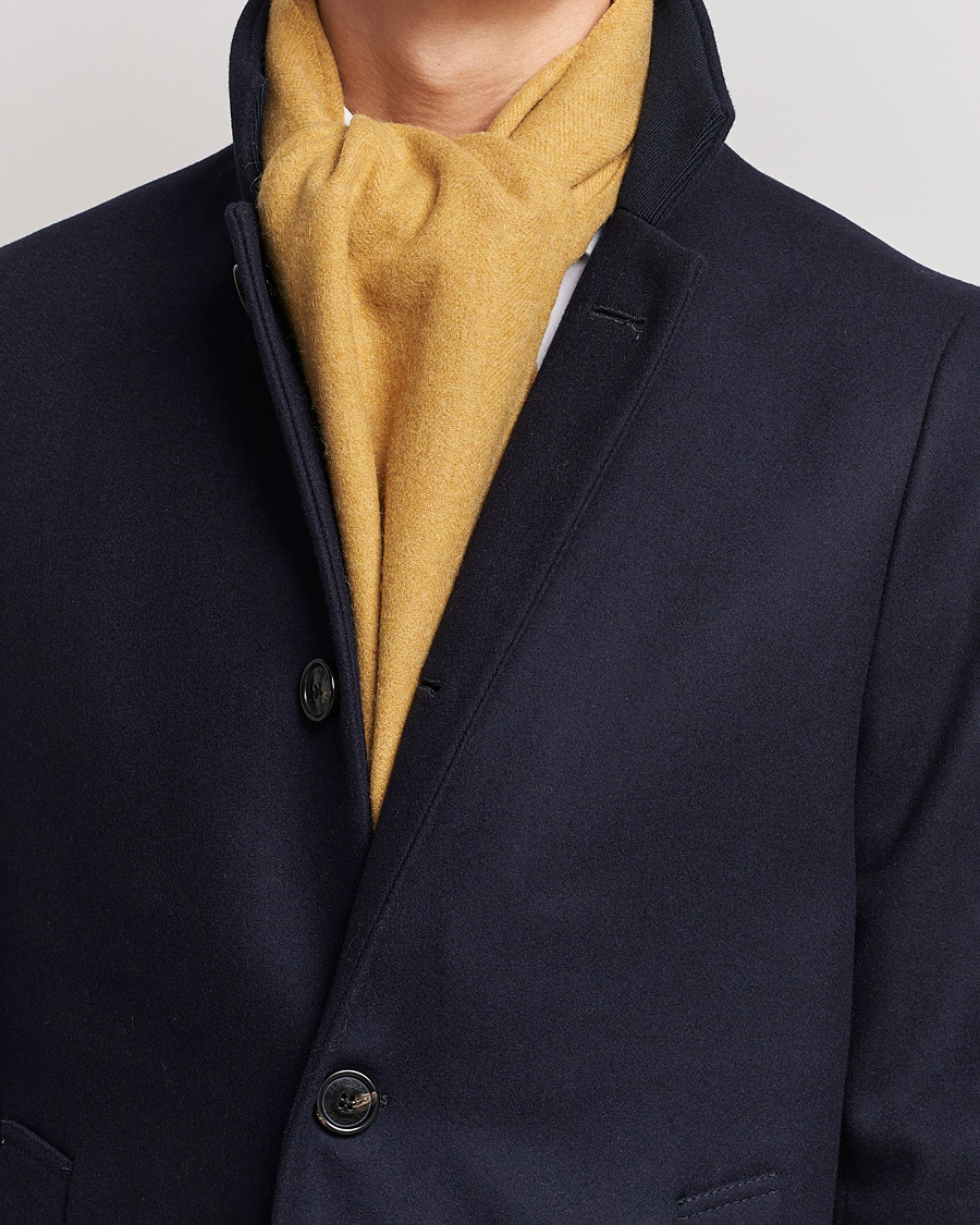 Hombres | Amanda Christensen Wool Scarf Yellow Melange | Amanda Christensen | Wool Scarf Yellow Melange