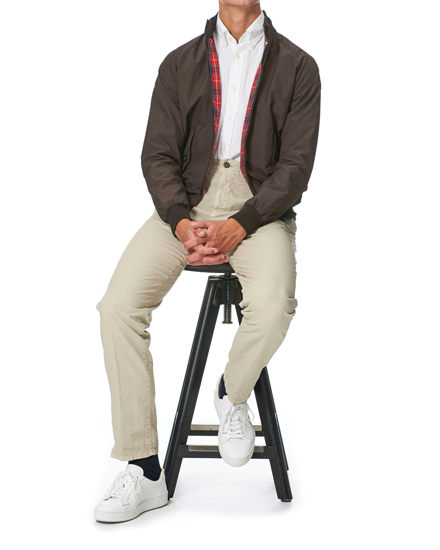 Hombres | Abrigos y chaquetas | Baracuta | G9 Original Harrington Jacket Chocolate