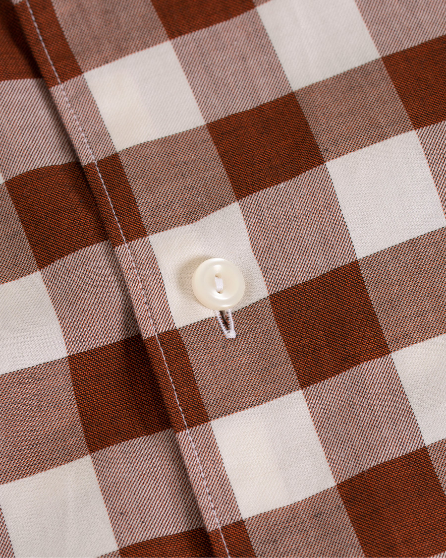 Hombres | Camisas | Eton | Slim Fit Twill Button Under Shirt Red/White
