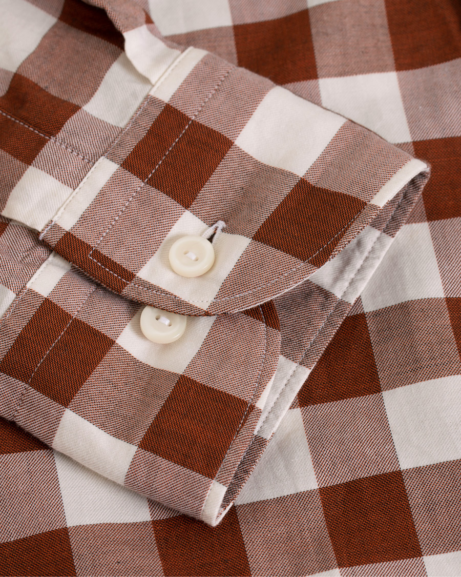 Hombres | Camisas | Eton | Slim Fit Twill Button Under Shirt Red/White