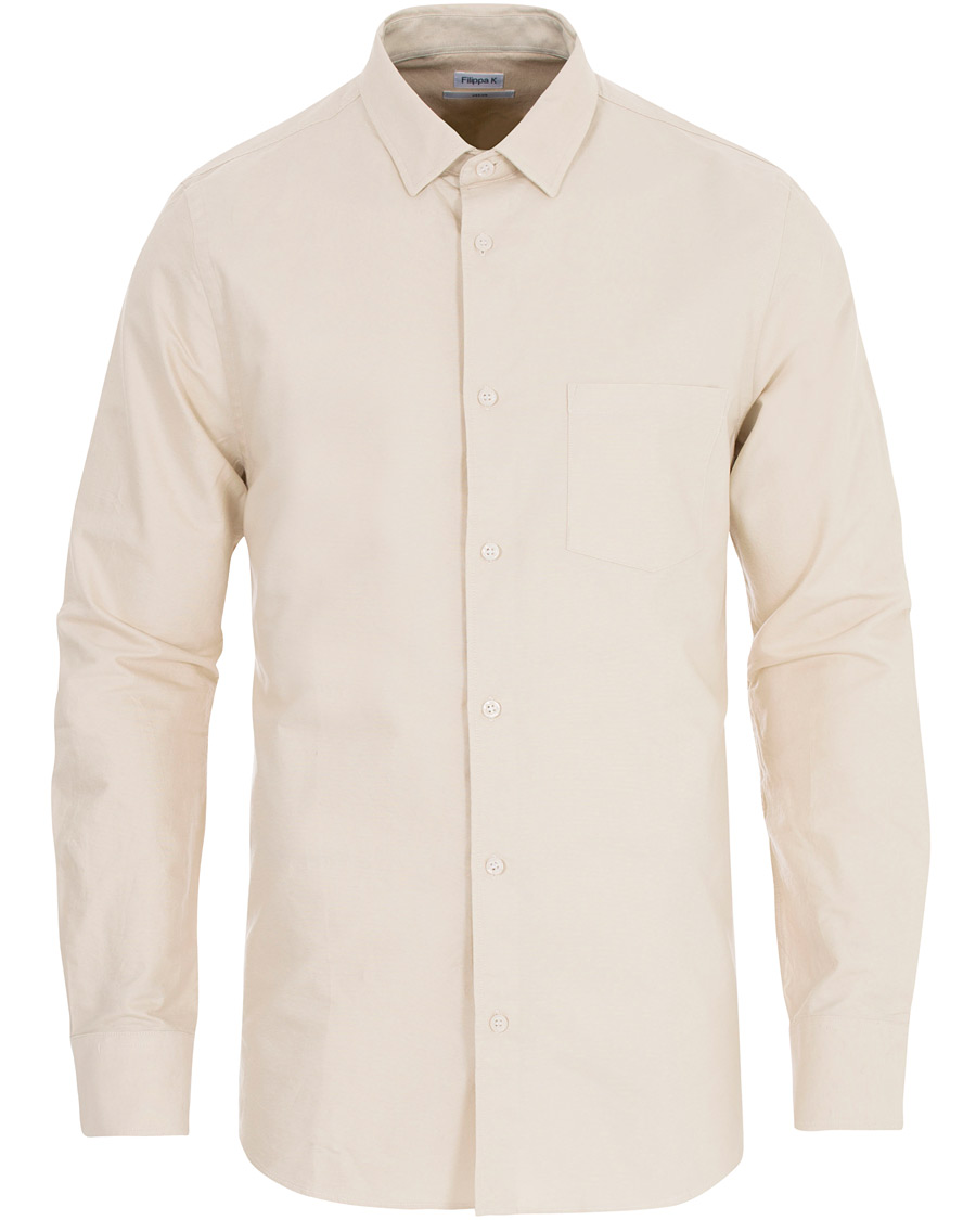 Hombres | Camisas | Filippa K | Tim Oxford Shirt Bisque