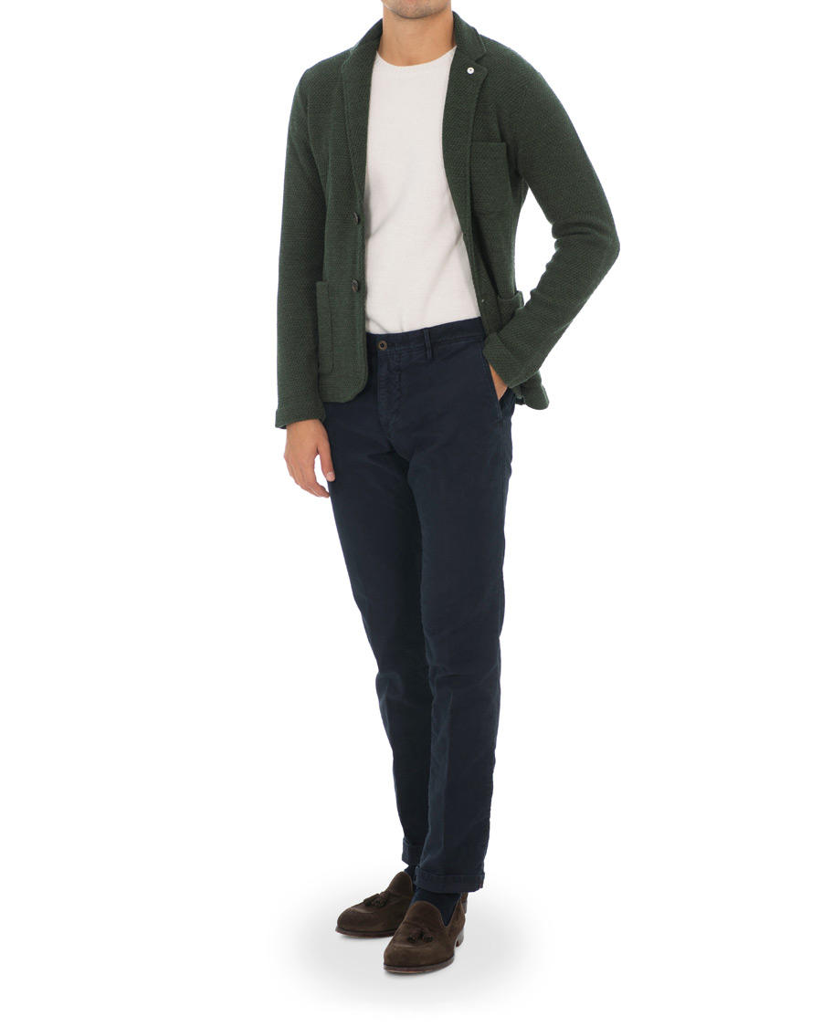 Hombres | Blazers | L.B.M. 1911 | Knitted Cardigan Blazer Green