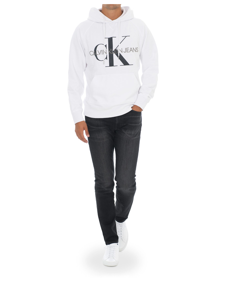 Hombres | Jerséis y prendas de punto | Calvin Klein Jeans | Washed Monogram Hoodie White