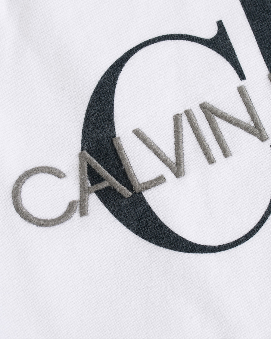 Hombres | Jerséis y prendas de punto | Calvin Klein Jeans | Washed Monogram Hoodie White