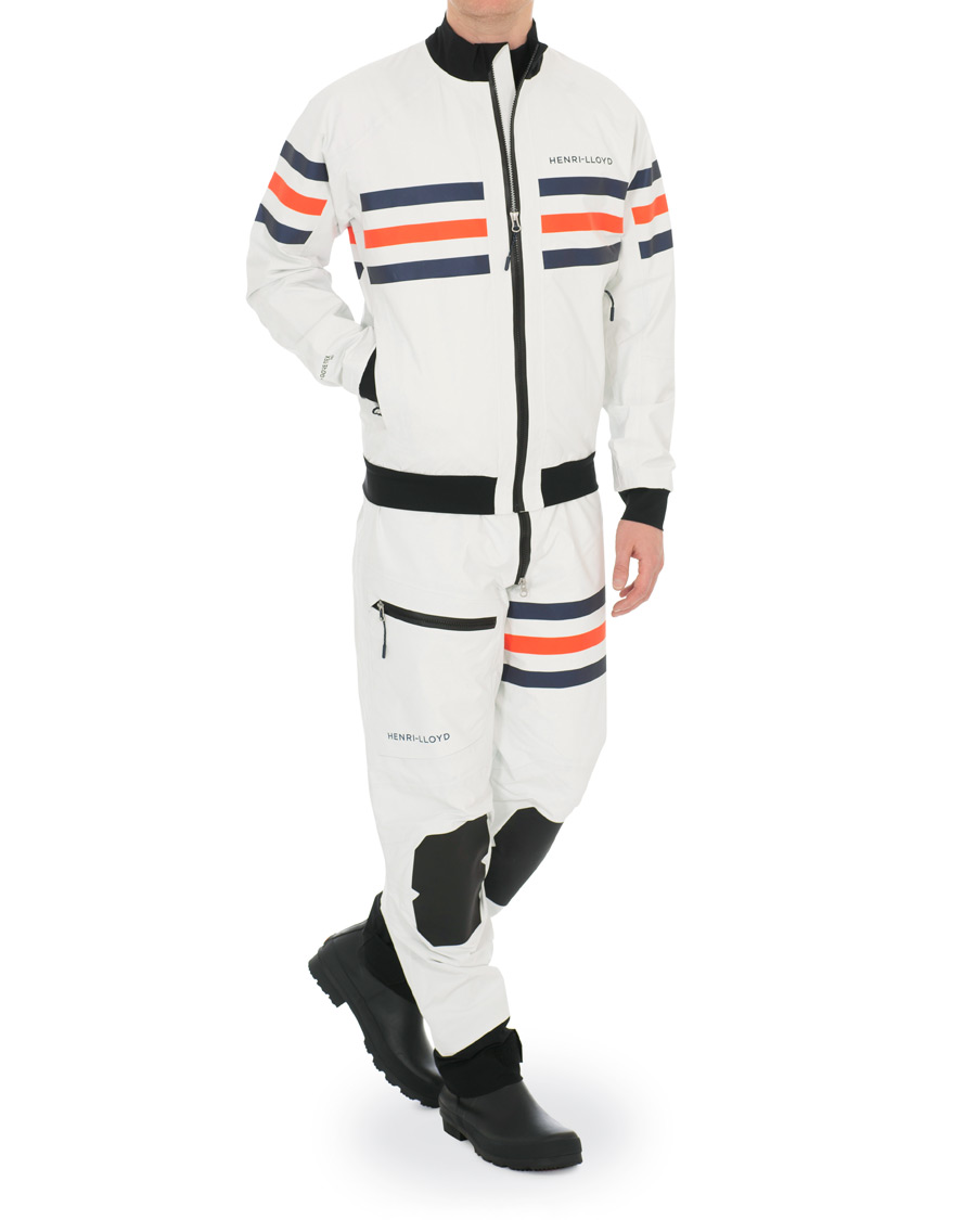 Hombres | Pantalones | Henri-Lloyd | Henri Lloyd Fremantle Stripe Salopette Cloud White