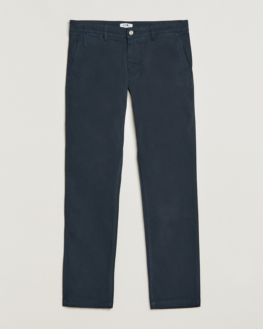 Hombres | Pantalones | NN07 | Marco Slim Fit Stretch Chinos Navy Blue
