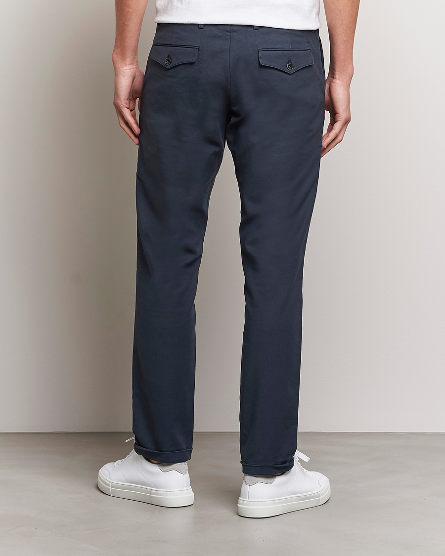 Hombres | Pantalones | NN07 | Scott Regular Fit Stretch Trousers Navy Blue