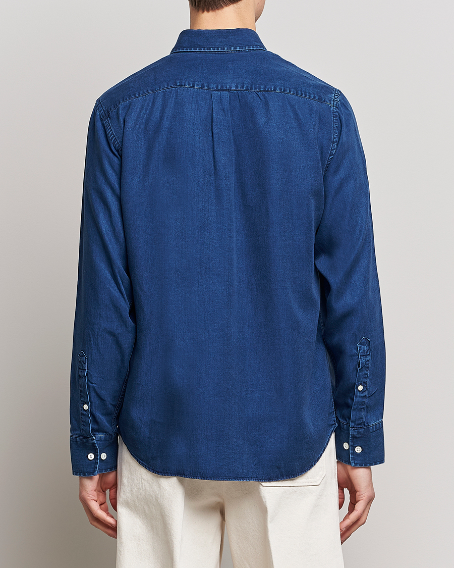 Hombres | Camisas | NN07 | Levon Tencel Denim Shirt Dark Indigo