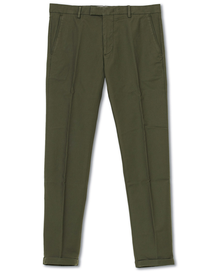 Hombres | Pantalones | NN07 | Scott Regular Fit Stretch Trousers Army Green