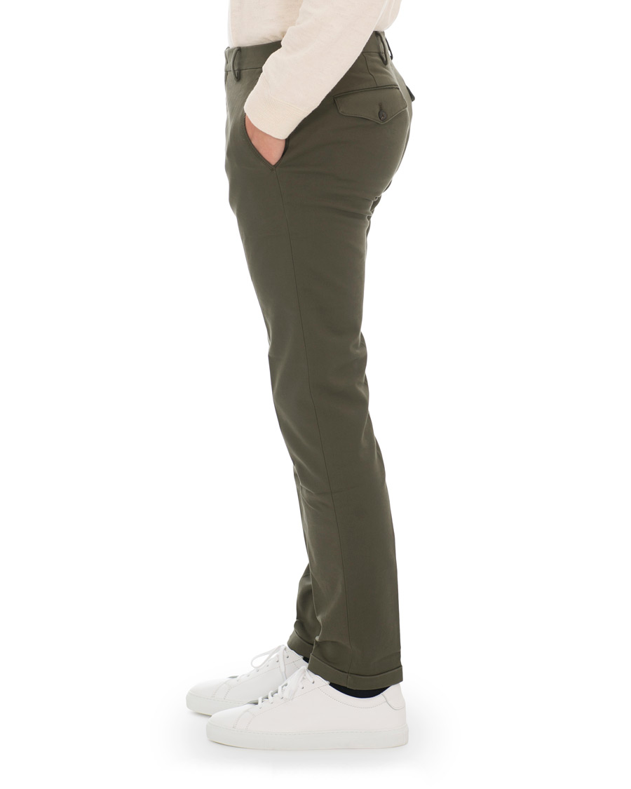Hombres | Pantalones | NN07 | Scott Regular Fit Stretch Trousers Army Green