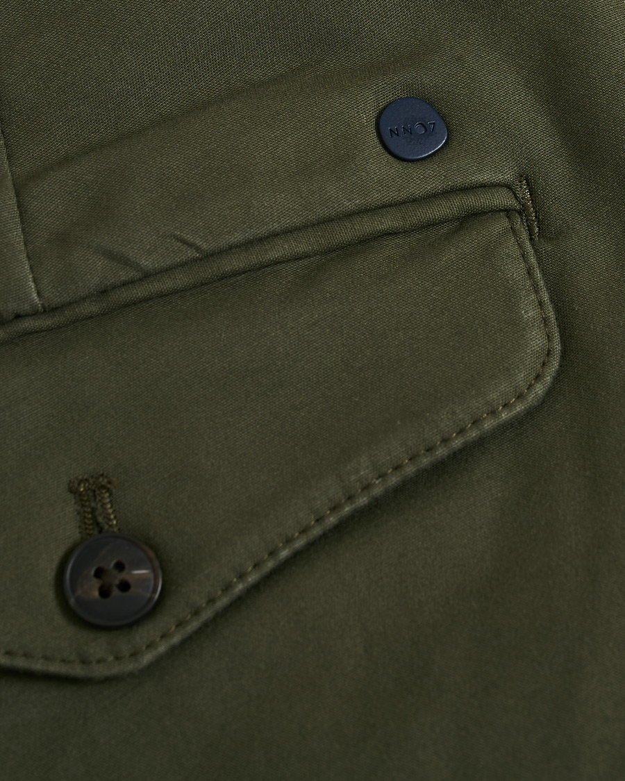 Hombres | Pantalones | NN07 | Scott Regular Fit Stretch Trousers Army Green