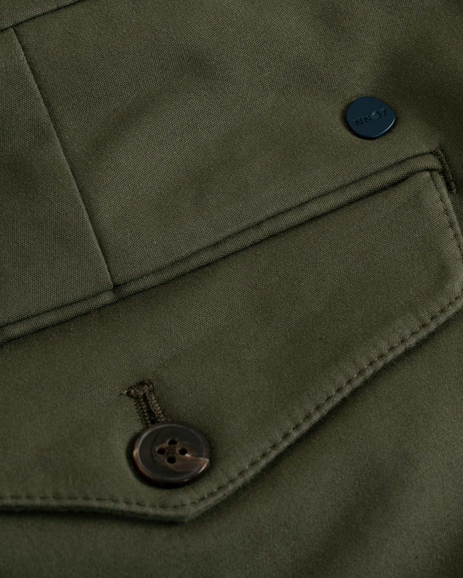 Hombres | Pantalones | NN07 | Scott Regular Fit Stretch Trousers Army Green