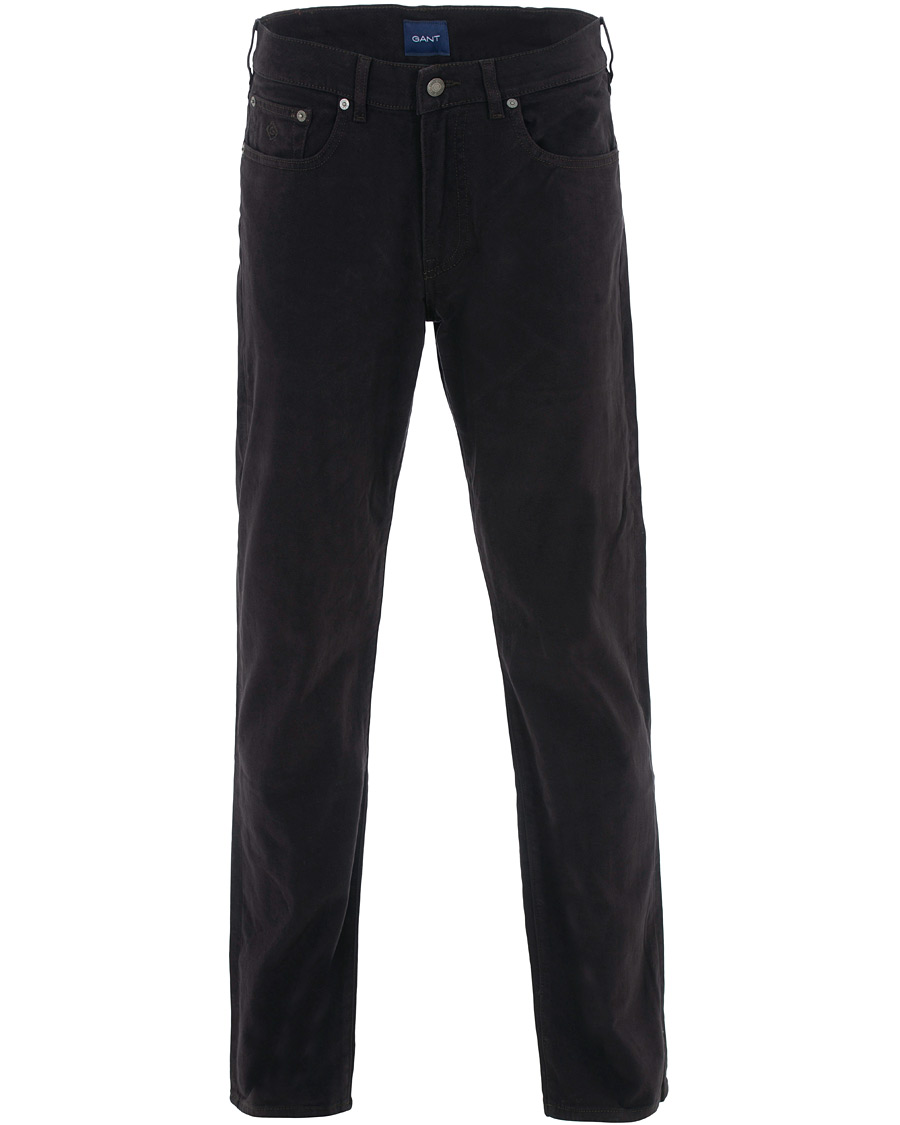Hombres | Pantalones | GANT | Regular Fit Soft Twill Jeans Java Brown