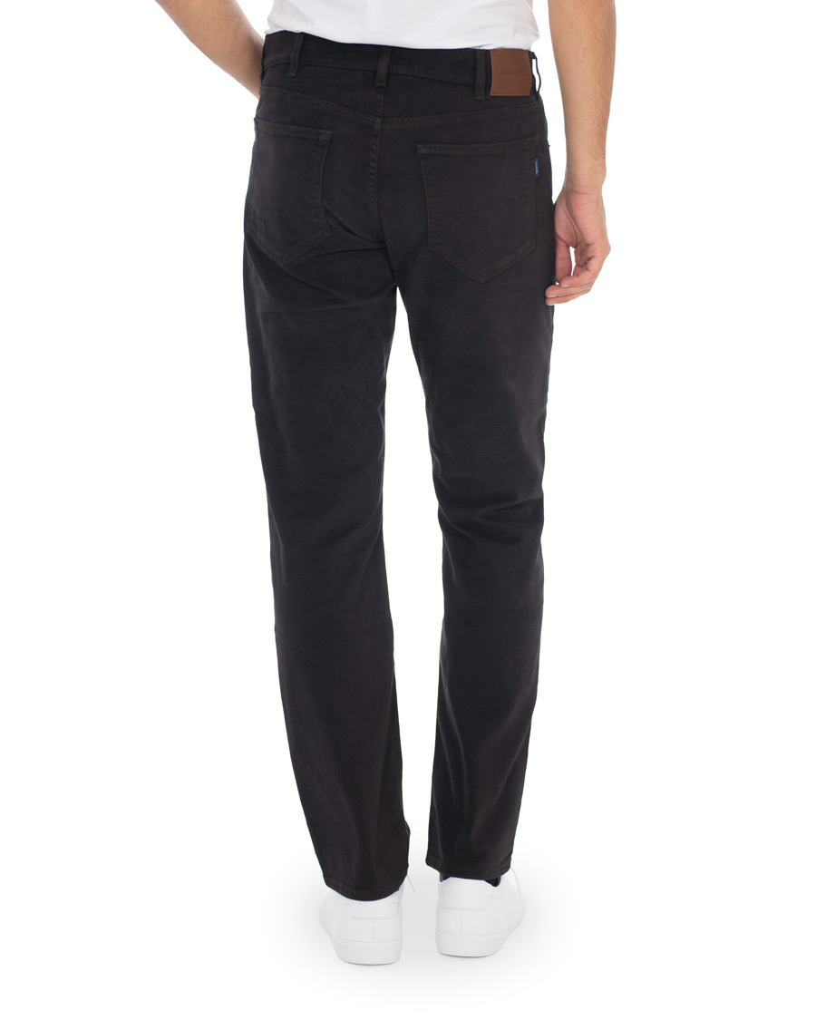 Hombres | Pantalones | GANT | Regular Fit Soft Twill Jeans Java Brown