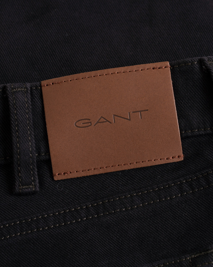 Hombres | Pantalones | GANT | Regular Fit Soft Twill Jeans Java Brown