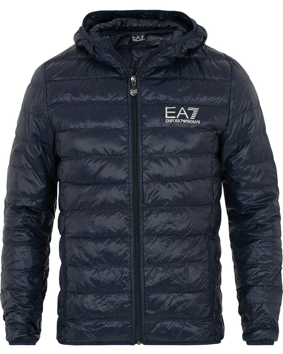 Hombres | Abrigos y chaquetas | EA7 | Train Core Light Down Hoodie Jacket Navy