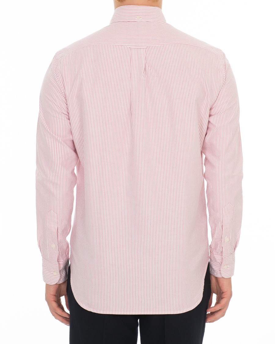 Hombres | Camisas | Gitman Vintage | Button Down Striped Oxford Shirt Red