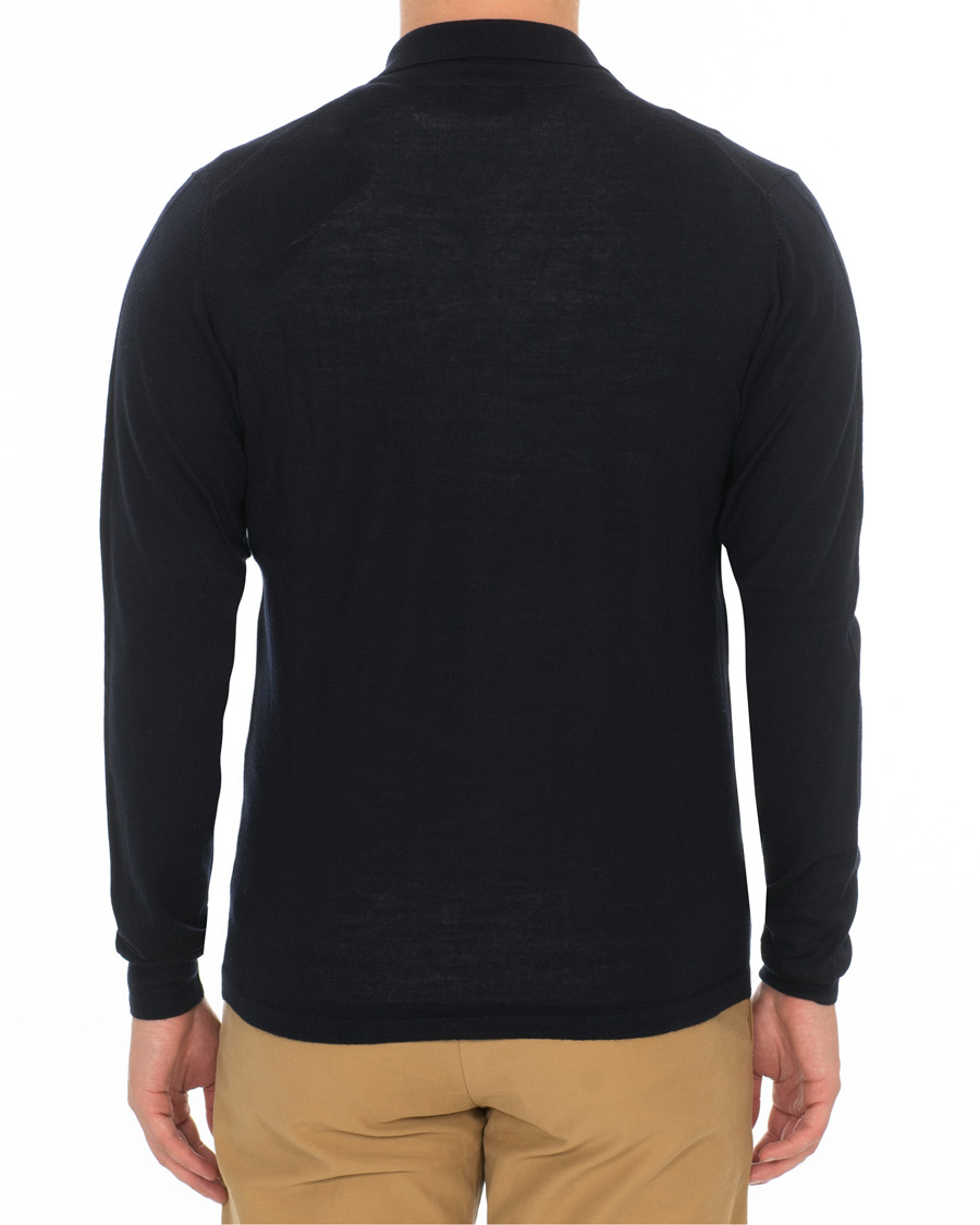 Hombres | Jerséis y prendas de punto | J.Lindeberg | Nyle Full Zip Merino Navy