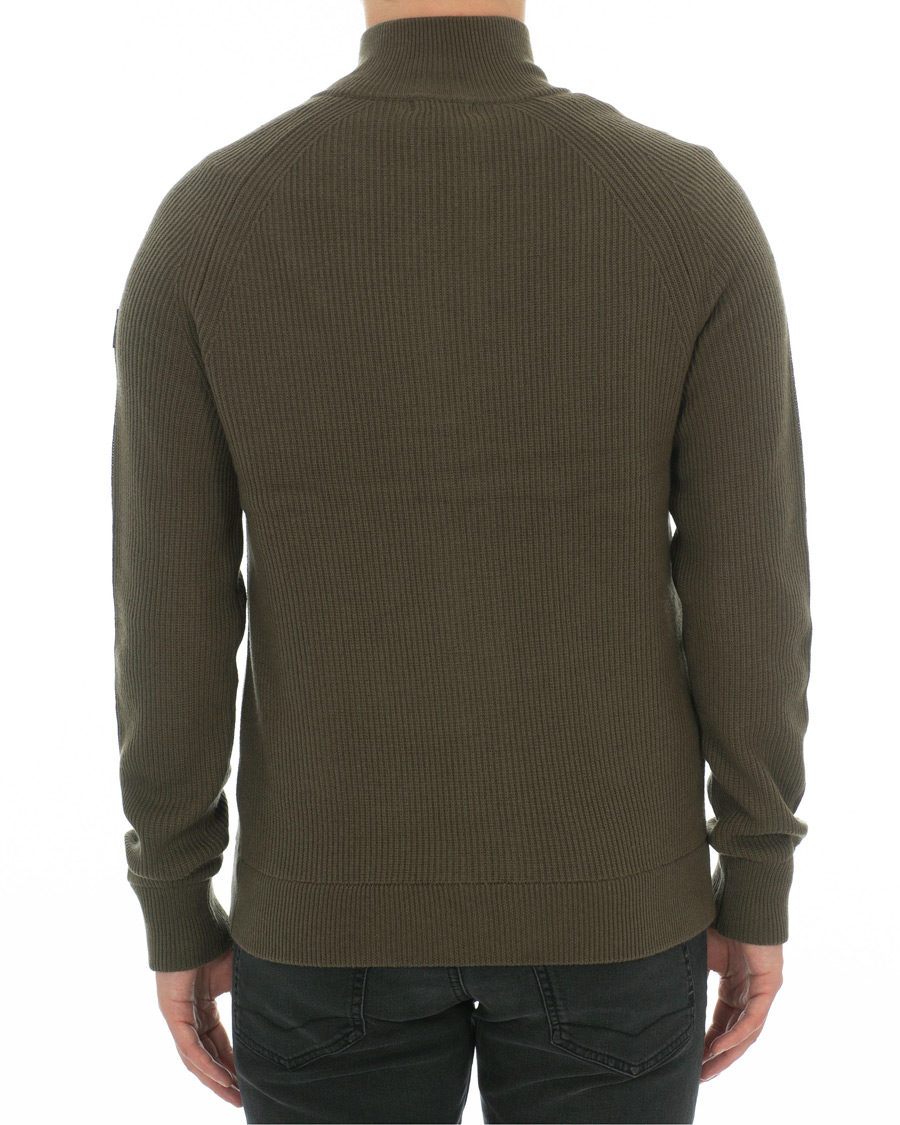 Hombres | Jerséis y prendas de punto | J.Lindeberg | Carlo Cotton/Wool Full Zip Green