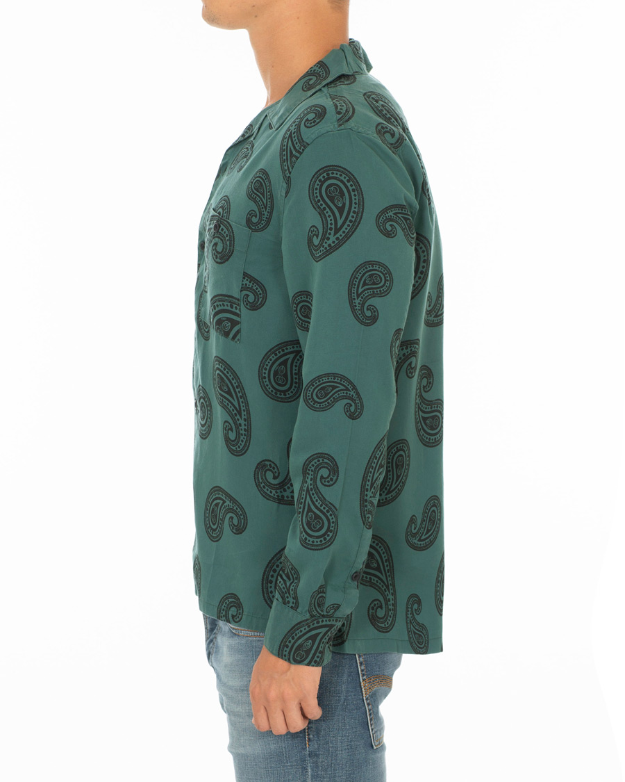 Hombres | Camisas | Nudie Jeans | Vidar Paisley Shirt Kattegat