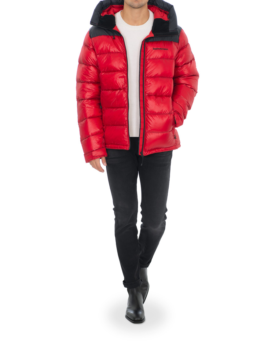 Hombres | Abrigos y chaquetas | Peak Performance | Frost Glacier Down Hood Jacket Red