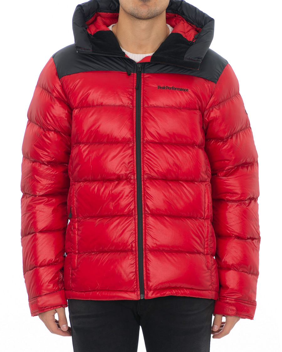 Hombres | Abrigos y chaquetas | Peak Performance | Frost Glacier Down Hood Jacket Red