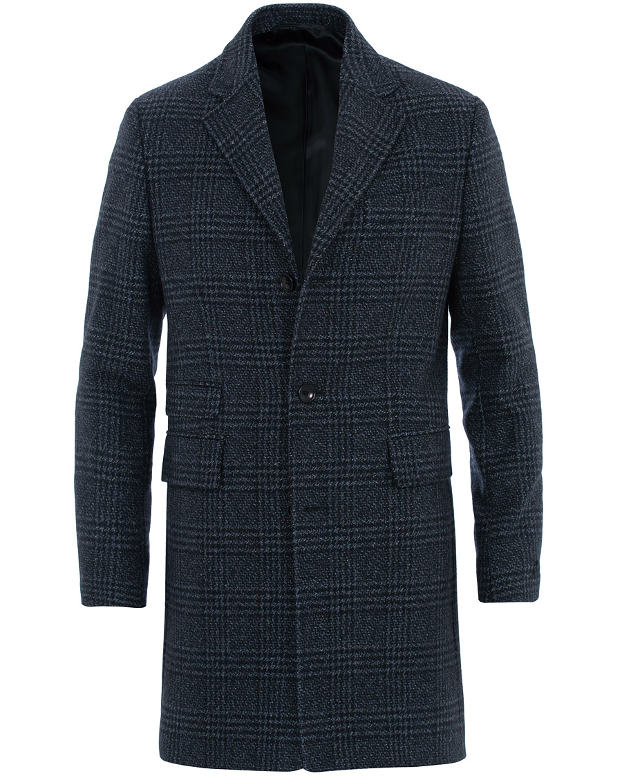 Hombres | Abrigos y chaquetas | Morris | Wesley Check Coat Navy
