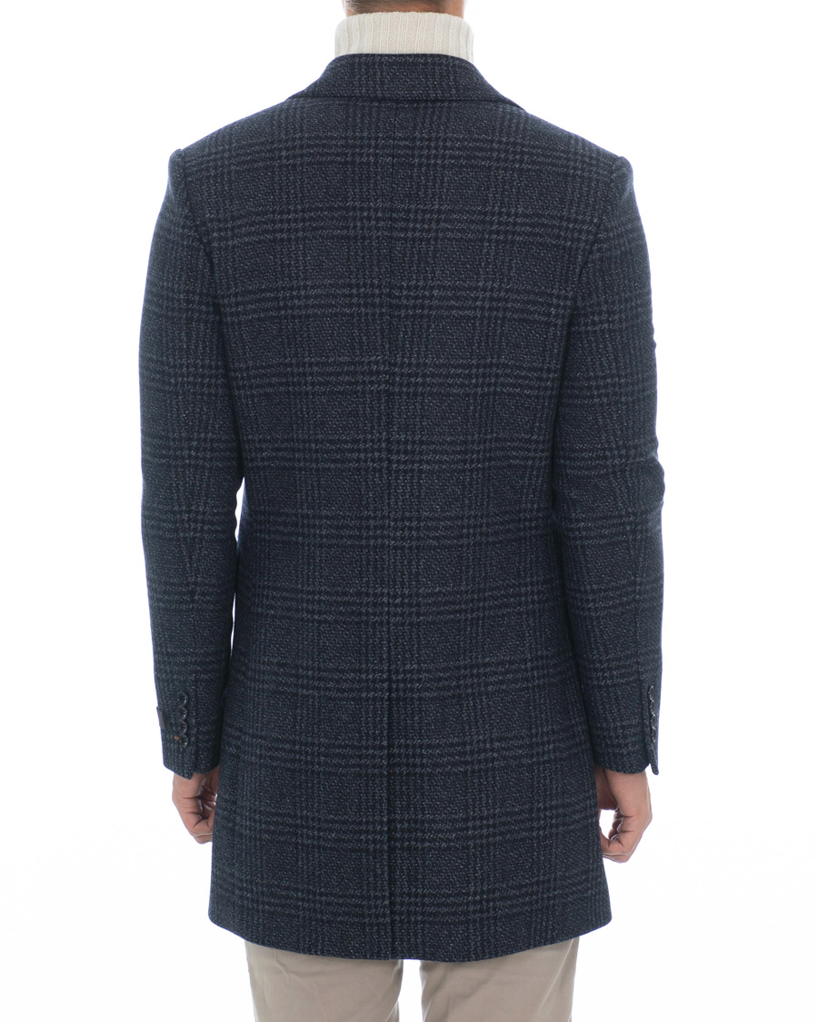 Hombres | Abrigos y chaquetas | Morris | Wesley Check Coat Navy