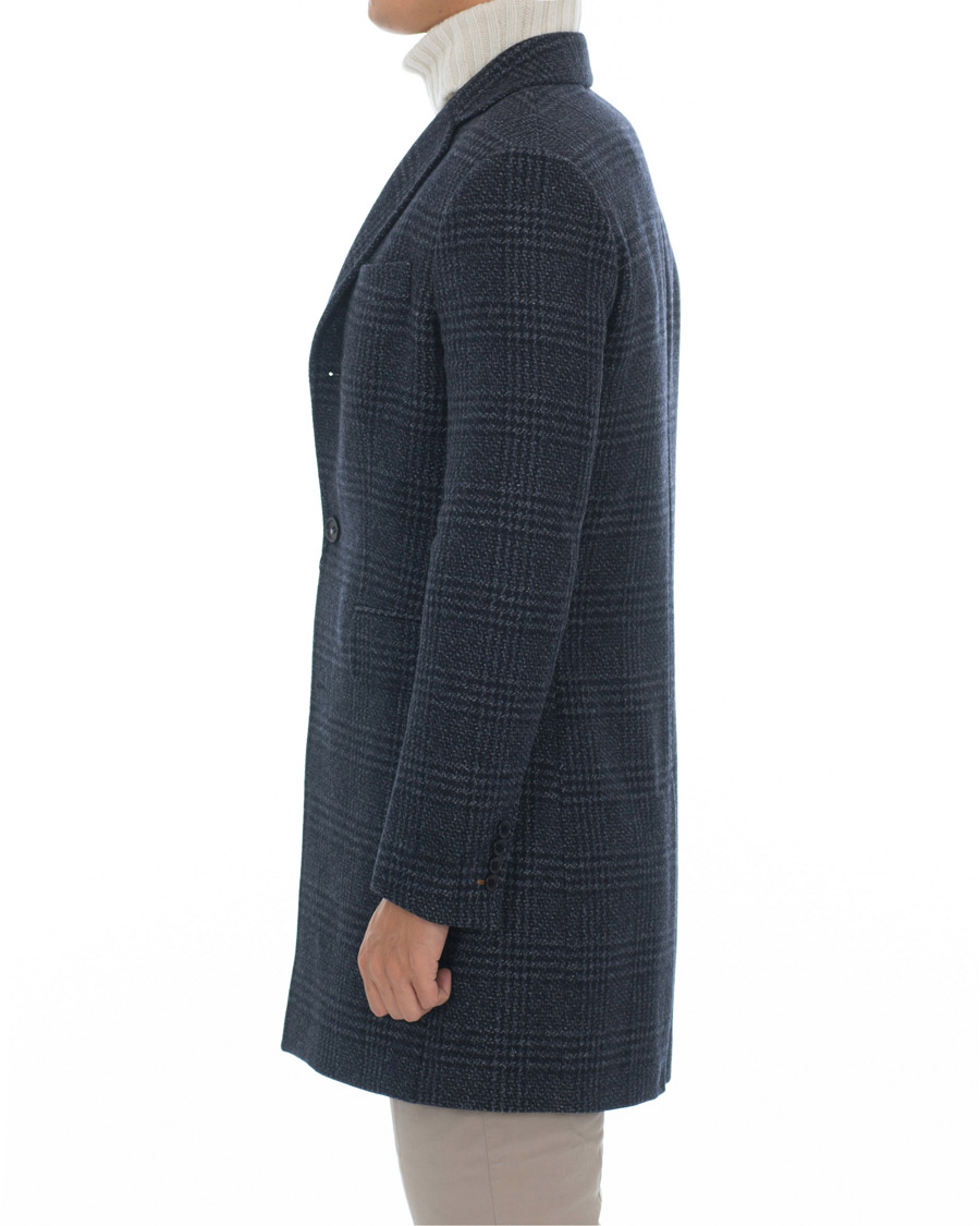 Hombres | Abrigos y chaquetas | Morris | Wesley Check Coat Navy