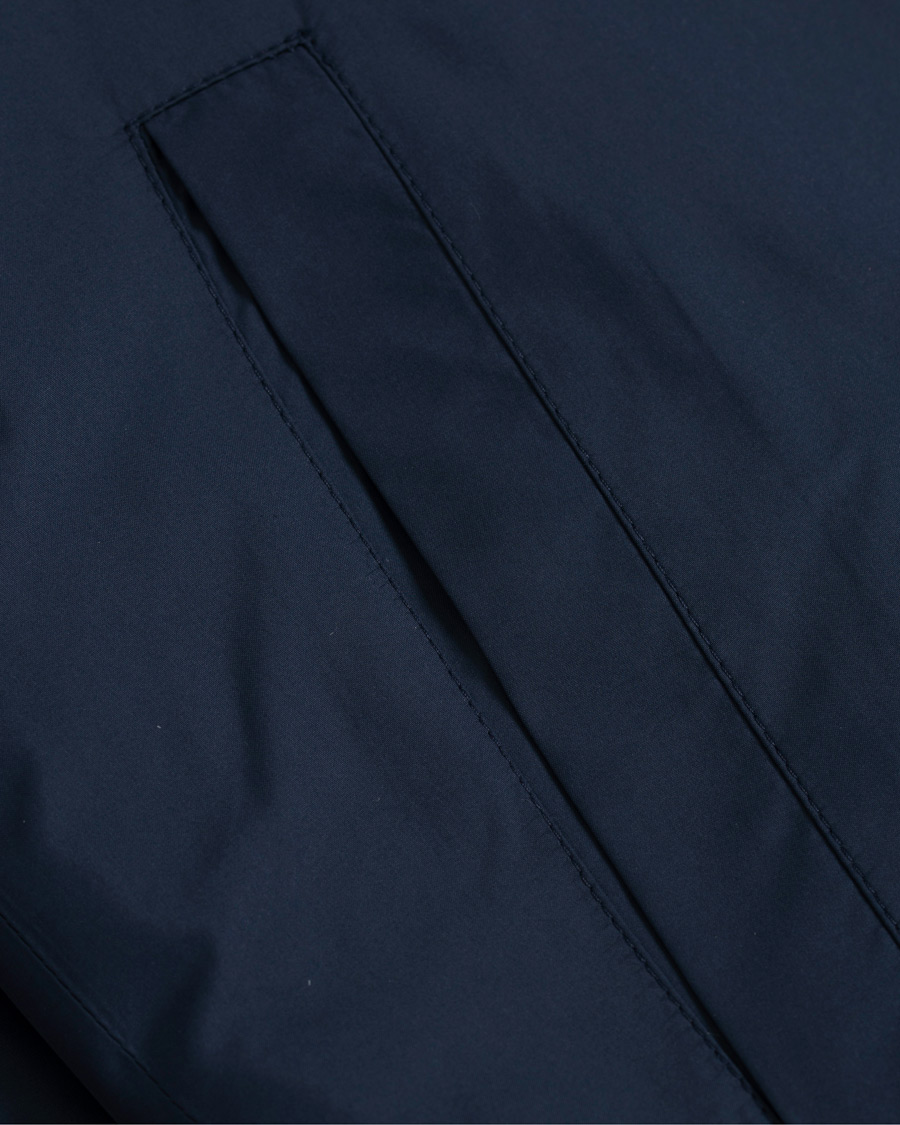 Hombres | Abrigos y chaquetas | Sunspel | Padded Full Zip Gilet Navy