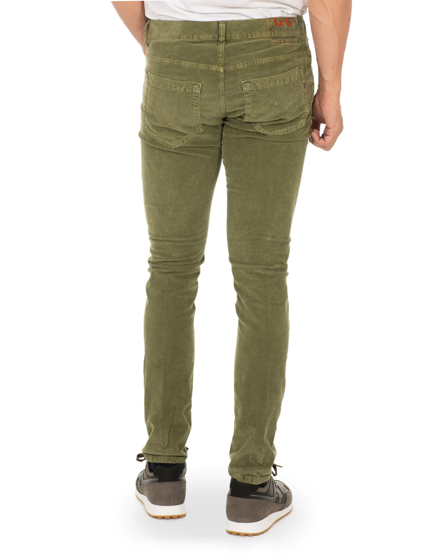 Hombres | Pantalones | Dondup | George Corduroy Trousers Green