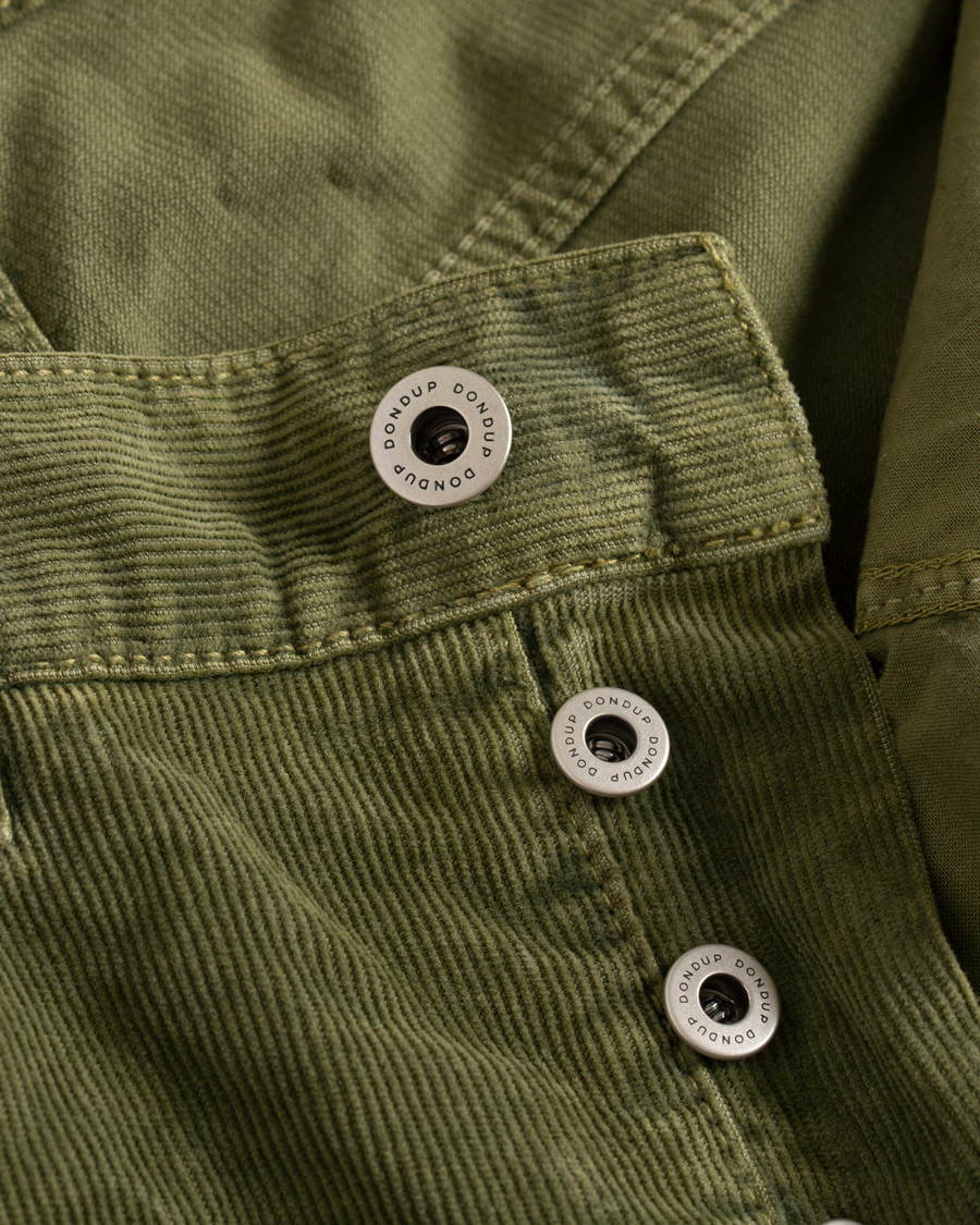 Hombres | Pantalones | Dondup | George Corduroy Trousers Green