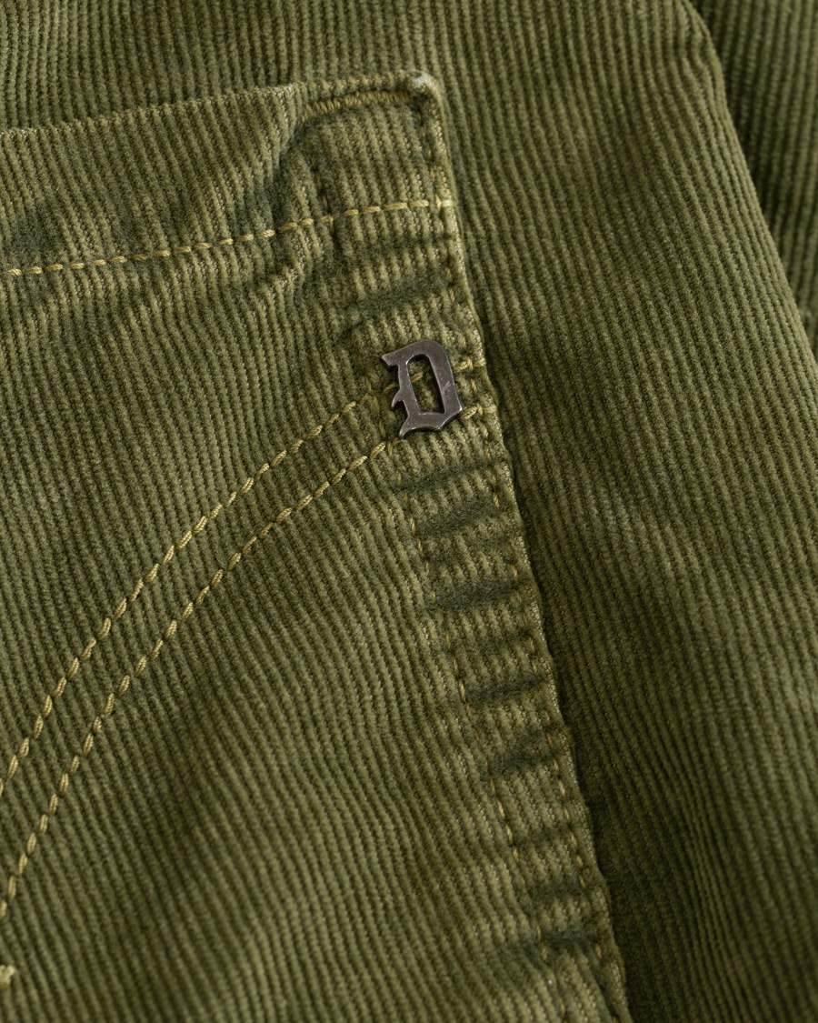 Hombres | Pantalones | Dondup | George Corduroy Trousers Green