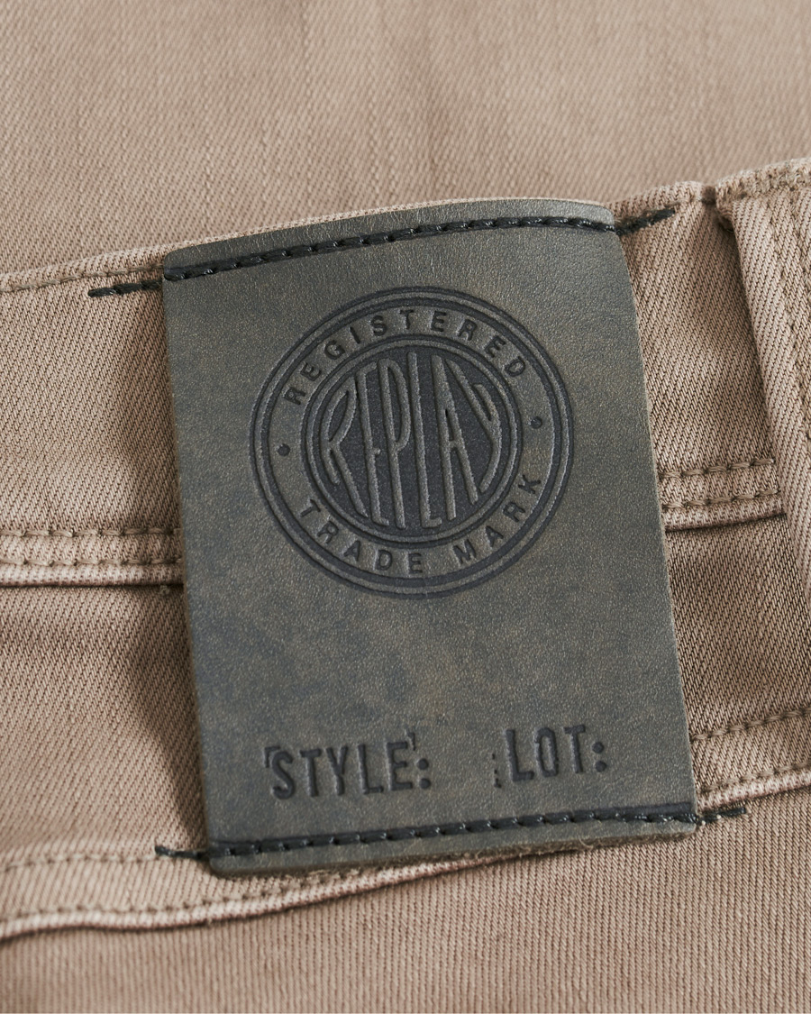 Hombres | Pantalones | Replay | Anbass Hyperflex X.Lite 5-Pocket Pants Sand