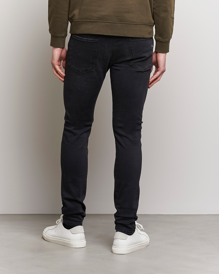 Hombres | Vaqueros | Replay | Anbass Hyperflex Re-Used Jeans Washed Black