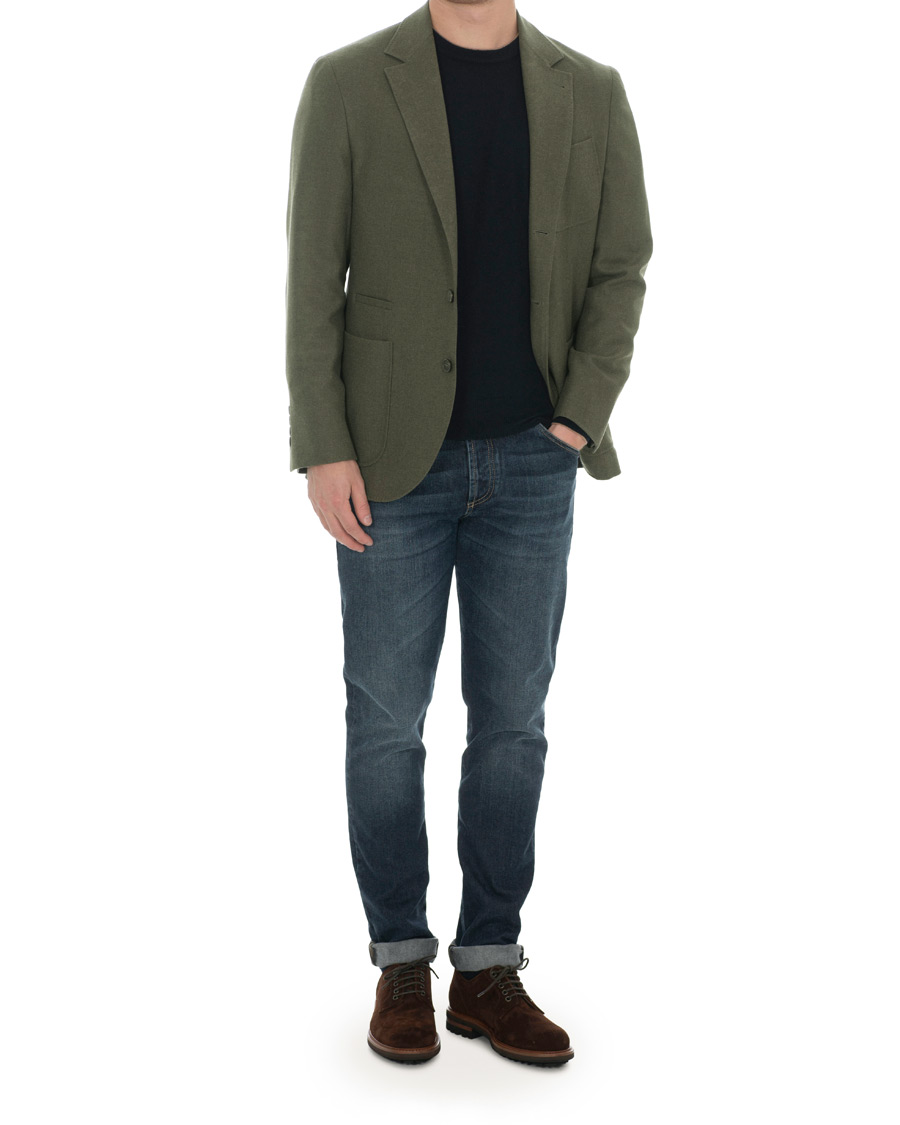 Hombres | Blazers | Brunello Cucinelli | Cashmere Blend Patch Pocket Blazer Green