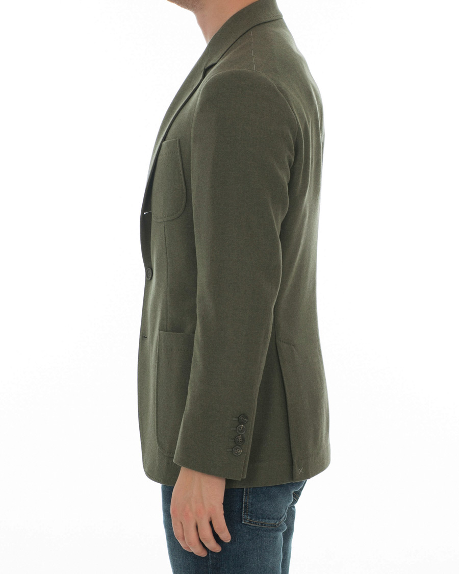 Hombres | Blazers | Brunello Cucinelli | Cashmere Blend Patch Pocket Blazer Green