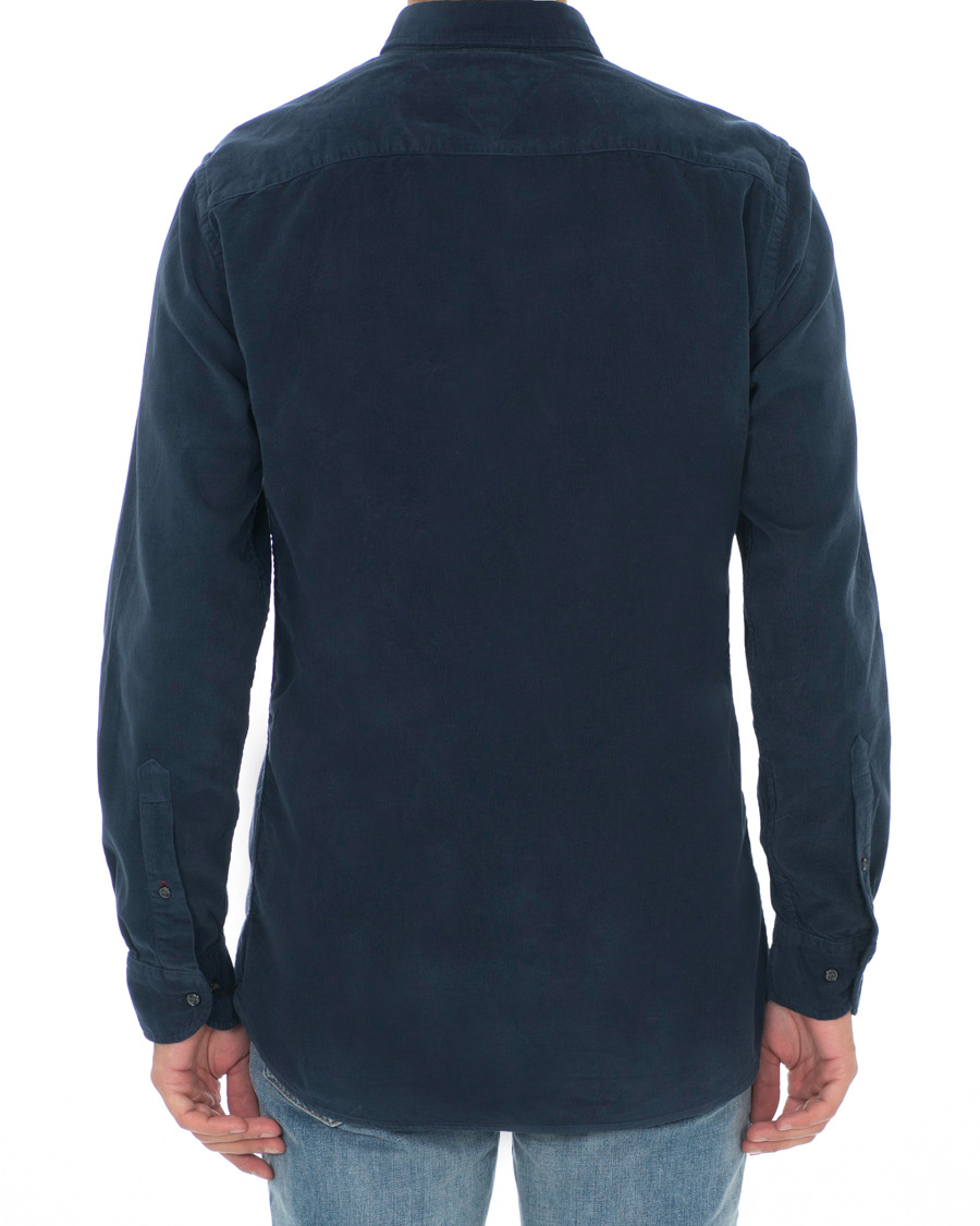Hombres | Camisas | Tommy Hilfiger | Garment Dyed Corduroy Shirt Navy
