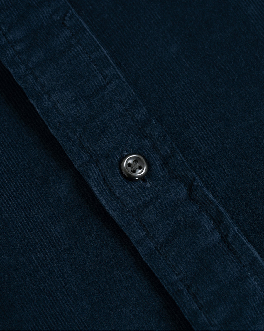 Hombres | Camisas | Tommy Hilfiger | Garment Dyed Corduroy Shirt Navy