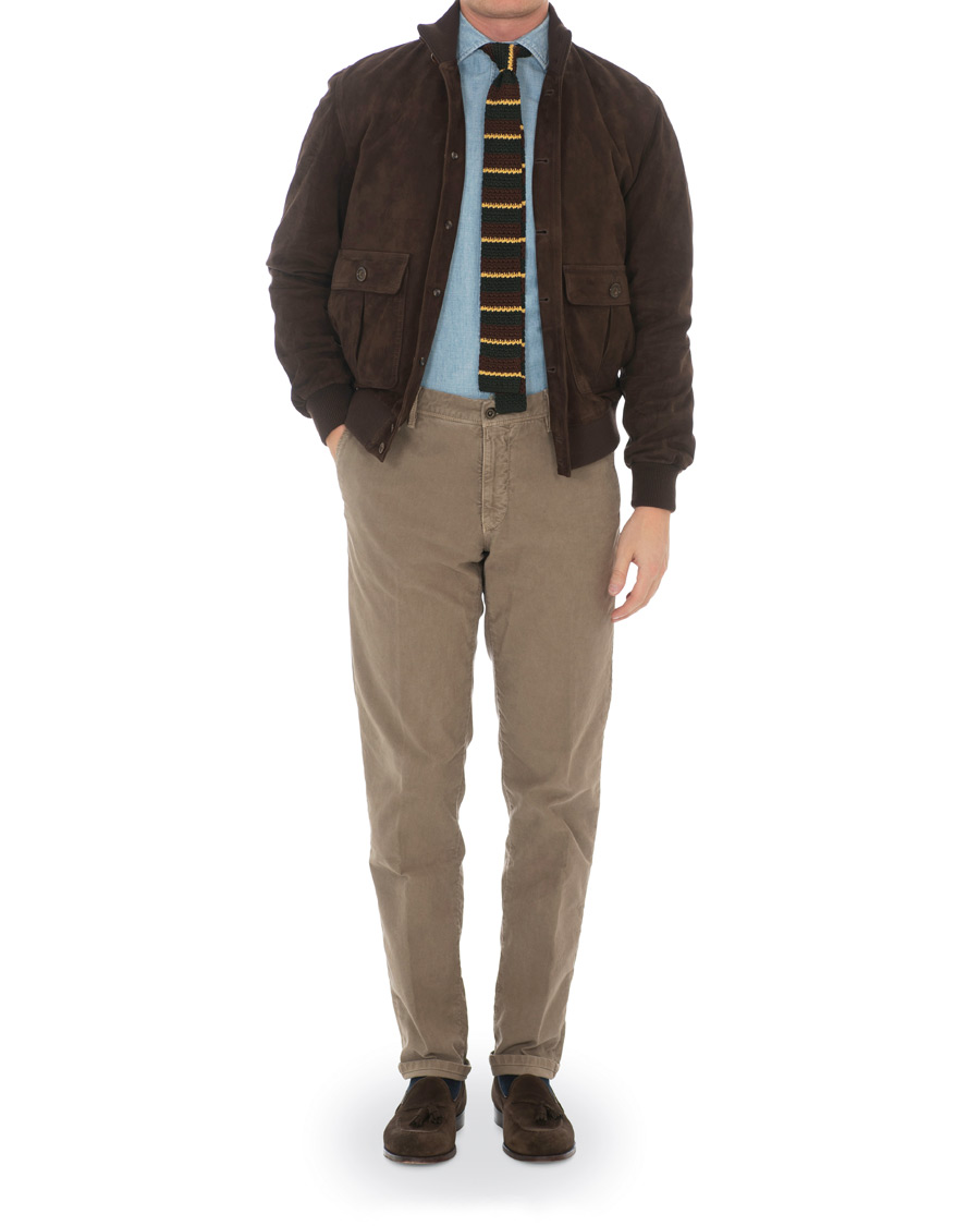 Hombres | Abrigos y chaquetas | Valstar | Valstarino Suede Jacket Dark Brown
