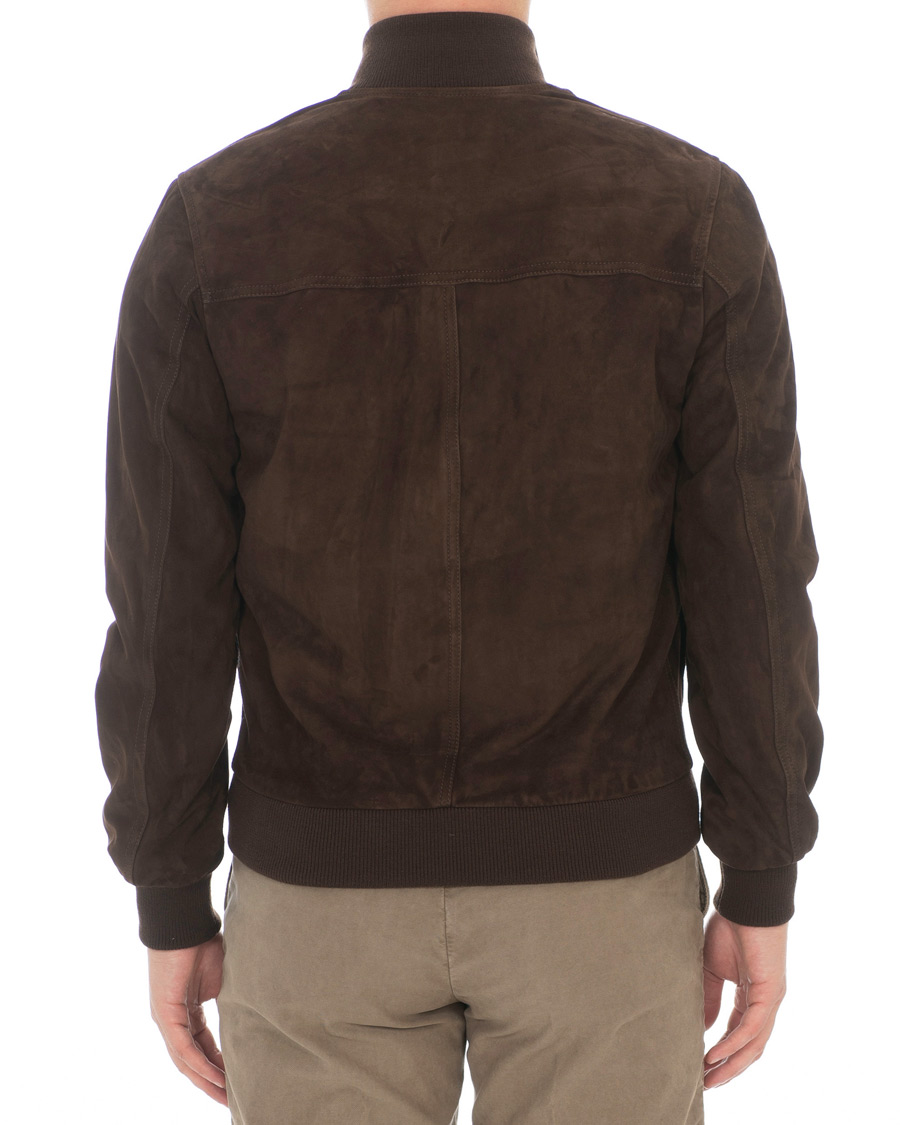 Hombres | Abrigos y chaquetas | Valstar | Valstarino Suede Jacket Dark Brown