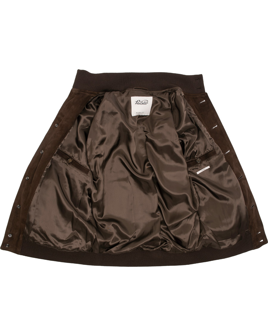 Hombres | Abrigos y chaquetas | Valstar | Valstarino Suede Jacket Dark Brown