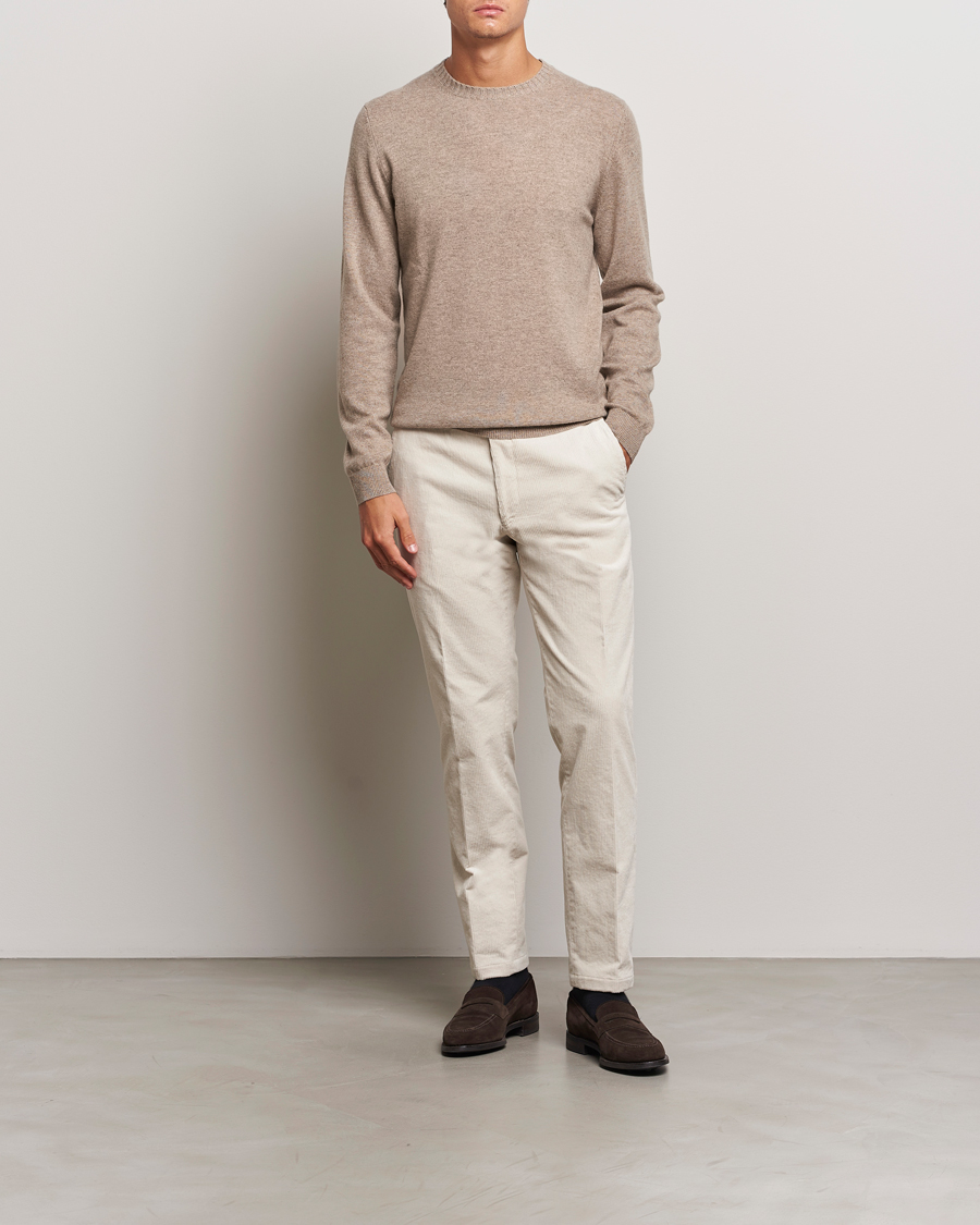 Hombres | Pantalones | Oscar Jacobson | Denz Corduroy Trousers White