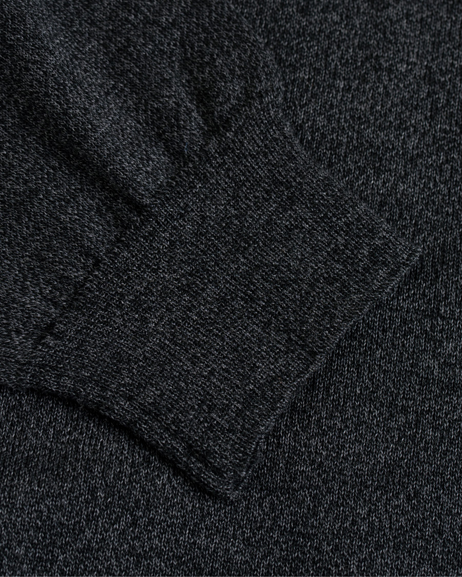 Hombres | Jerséis y prendas de punto | Oscar Jacobson | Cole Extra Fine Merino Rollneck Dark Grey